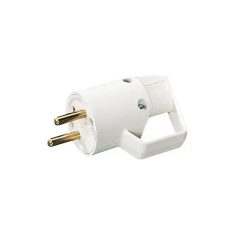 L'ébénoïd 021408 Fiche méle 16A 2P+T Anneau - blanc
