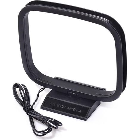 1 Antenne cadre AM,Plastique,Réception signal stable,530-1600 KHz,Câble 130 cm,Pour récepteur radio stéréo