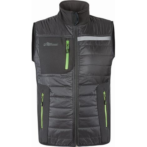 Ärmellose Arbeitsjacke WALL - Grau/Grün 5XL (1/3)