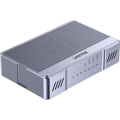 Unitek obudowa 2x M.2 20 Gb/s RAID0, RAID1 + klonowanie