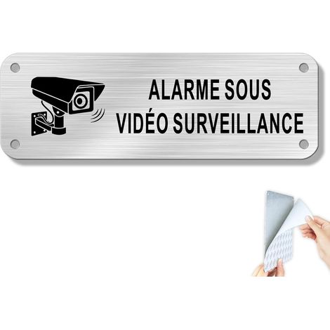 Alarme Sous Vidéo Surveillance Adhésif Aluminium 150x50 mm pour L'intérieur et L'extérieur Argent/1 pièce (1/5)