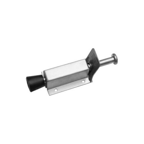 Butée De Porte - En Acier Inoxydable - Course 35 Mm - Tampon En Caoutchouc 25 Mm - Plaque D'appui 30 Mm - Fixation Perçage 4 Mm - Lot De 1 (1/5)
