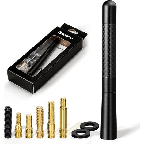 Antenne Voiture Courte Puissante Universelle FM AM Amplifiée 12 cm (1/5)