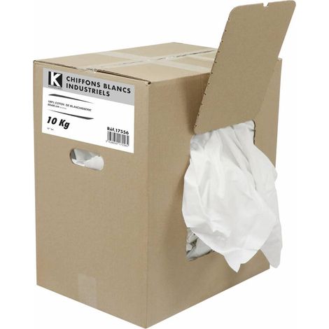 WEISSES INDUSTRIETUCH - 10 KG KARTON -17556