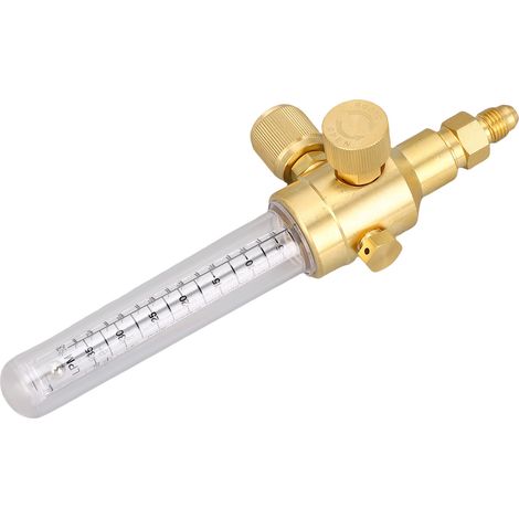 Indicateur de débit d'azote, cuivre pur, Double échelle, filetage d'entrée et de sortie de 1/4 pouces, connexion (1/5)