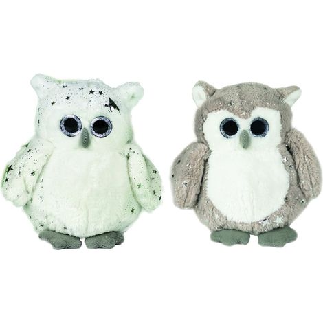 Lot de 2 Petites peluches boules de Noël Hiboux (1/3)