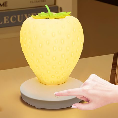 Veilleuse Tactile Rechargeable USB, Lampe de Chevet LED 3 Modes Luminosité, Pour Chambre Salon Table de Chevet