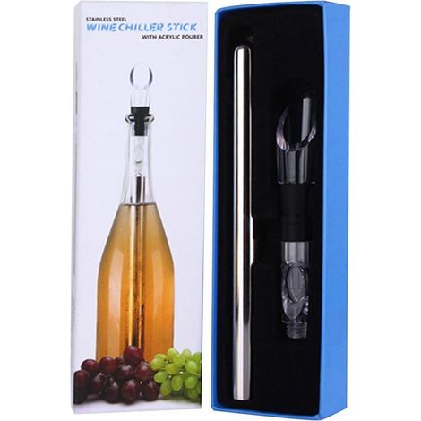 Bâtonnet refroidisseur à vin en acier inoxydable, tige de refroidissement pour bière, outil de versement à congélation rapide (1/5)