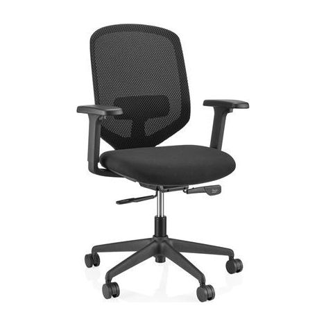 [GEBRAUCHT] B-Ware HJH OFFICE Bürostuhl Drehstuhl Schreibtischstuhl Delvia Schwarz Armlehnen (1/2)