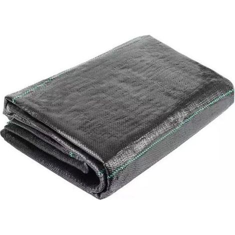 VURAHOME - Le Tissu De Paillis Anti-Mauvaises Herbes De 1,5 X 10 M Est Fabriqué En Fibre De Polypropylène Tissée Anti-Uv De 100 G/M2 Avec Une Bâche De Couverture À Haute Stabilité, Résistance À La Déc (1/4)