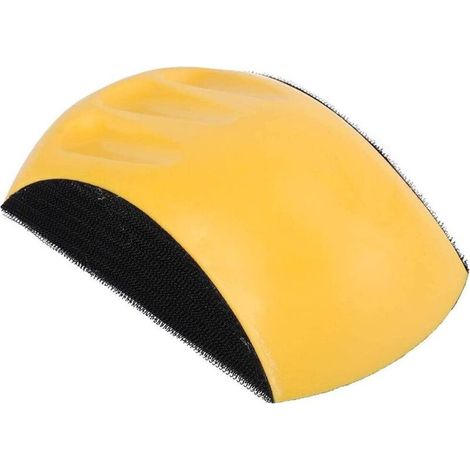 Bloc de ponçage manuel avec système velcro – Lot de 5 disques abrasifs (125 mm, grain P80–P220) pour rénovation meubles & carrosserie (1/5)