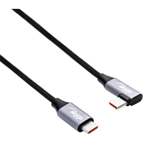 Akyga Câble USB USB-C® mâle, USB-C® mâle 1.00 m noir AK-USB-54 (1/2)