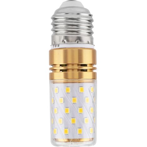 Ampoule LED E27 12W type « maïs », lumière blanche chaude décorative, ampoule cylindrique type bougie, 85-240 V CA (1/5)