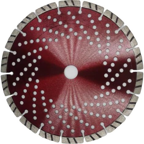 2x Disque à diamant 230mm, Segments turbo 12mm, Béton granit pierre, Coupe rapide (1/5)