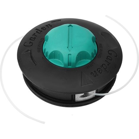 Cabezal de corte para desbrozadora: boquilla de repuesto de plástico negro resistente para desbrozadoras y cortacéspedes. (1/5)