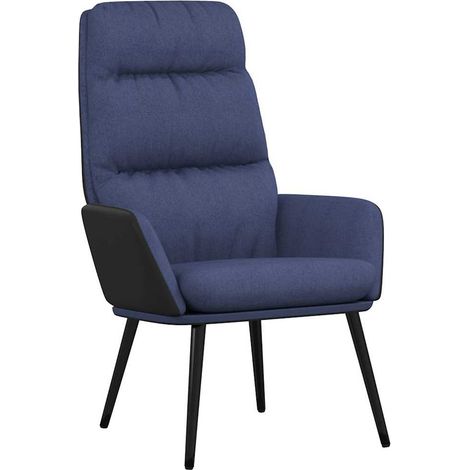 Maison Exclusive - Relaxsessel Blau Stoff (1/5)