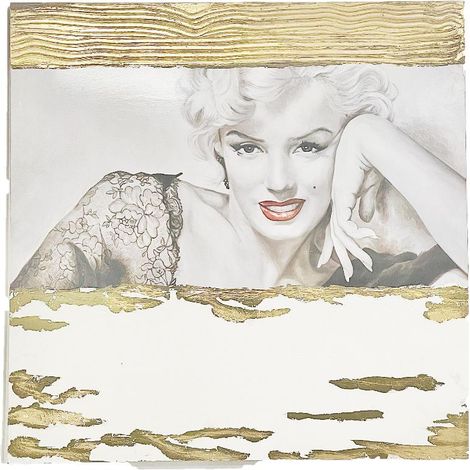 Quadro da parete con strass Marilyn Monroe 100 x 100 cm (1/2)