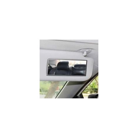 Miroir de Maquillage Portable HD Auto-Adhésif en Acier Inoxydable pour Intérieur de Voiture Carré - KZQ