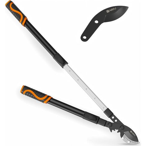 Sécateur télescopique Anvil, usage intensif, 67-100 cm Lames Sk5, coupe 7 cm, lames remplaçables. Pour élagage arbres, arbustes, branches épaisses, basses ou hautes (1/5)