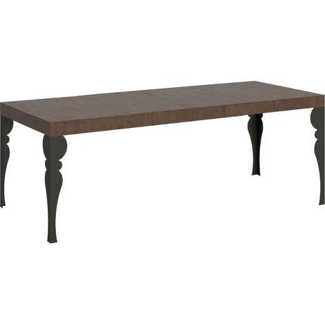 Tavolo allungabile 200/304x90 cm Paxon Premium noce gambe antracite (1/4)