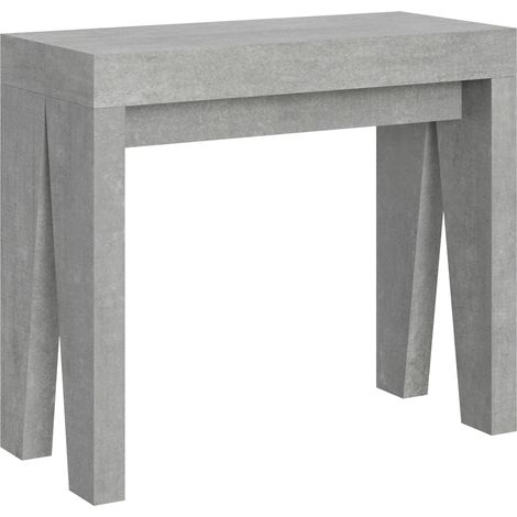 Consolle allungabile - NAXY - Dimensioni: 90x40/300 - Colore: Cemento (1/5)