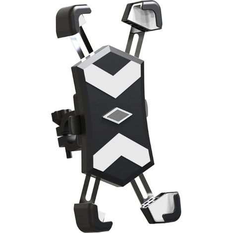 Support Téléphone Vélo - Acier Inoxydable - Rotation 360° - Compatible Smartphones 4,5 à 6,8 Pouces - Pour Guidon 15 à 30 mm - 1 Pièce (1/5)