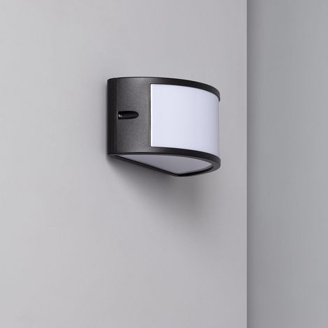 Applique Murale Extérieure Aluminium Lenir Noir (1/4)