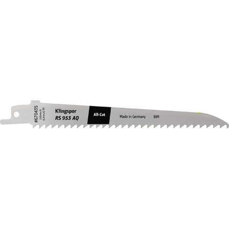 Klingspor RS 953 AQ Säbelsägeblätter, 150x19x1,27mm Länge 130Bi-Metall 5 Stk. (1/2)