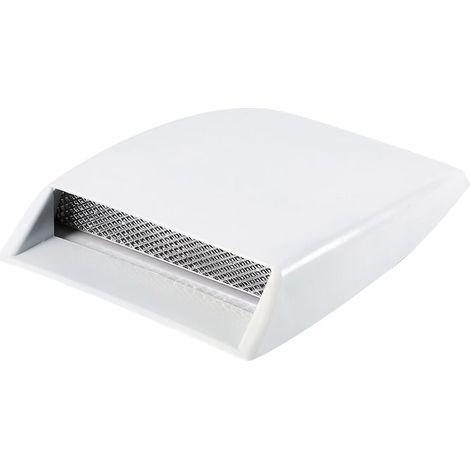 Voiture Camion Décoratif Air Flow Admission Scoop Bonnet Vent Autocollant Couverture Capot Blanc (1/5)