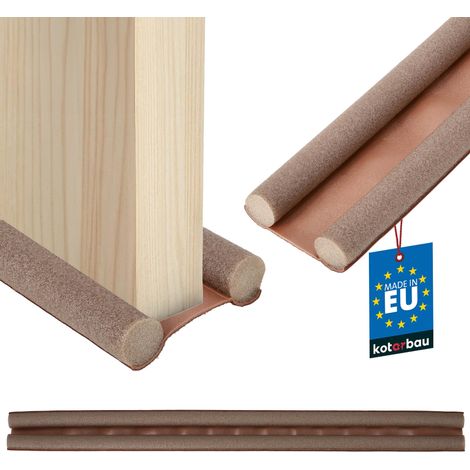 KOTARBAU® Boudin De Porte Isolant - Polyéthylène Mousse - 95 cm - Brun - Découpable - 30 mm - Bas de Porte Anti Courant d'air - Protection Acoustique (1/5)