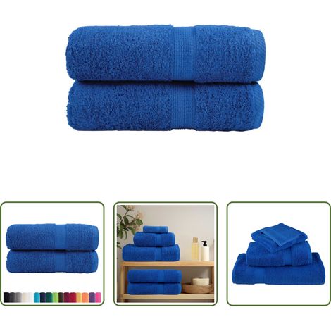 Baumwollhandtücher - Premium-Waschtücher SOLUND 2 Stk. Blau 30x30 cm 600 g/m² (1/5)