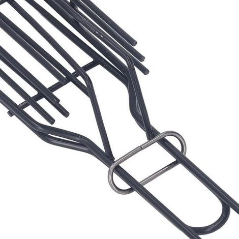 Panier à grillades - AZWIX - Tube à légumes en inox - Poignée en bois - Résistant à la chaleur - Durable (1/4)