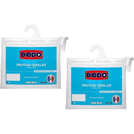 Lot de 2 protège oreillers DODO absorbant - 65x65cm - ULTRA CONFORT