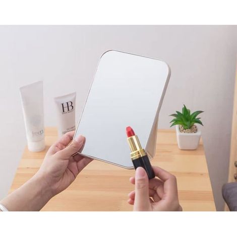 1 pc Super HD Table Miroir Pliable - Support Conçu pour Maquillage Mains Libres/Portable,20x14cm (1/4)