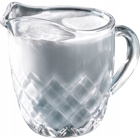KADAX Milchkännchen aus Glas, Milchkanne mit Griff, Sahnekanne Krug 200 ml