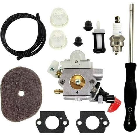 Vergaser mit Luftfilter für Stihl FS40 FS50 FS56 FS70 FS70C FC70 FC56 FS56C HT56 HT56C KN56 KM56 KM56C Rasenmäher Ersatzteile 4144 120 0608 41441200608 C1M-s267A,
