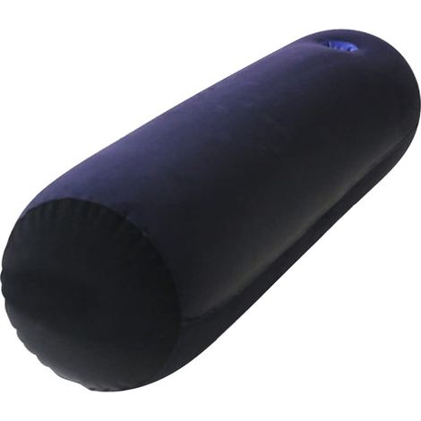 Long traversin gonflable cylindrique – câlin/soutien dos – oreiller lombaire roulable – usage polyvalent (1/5)