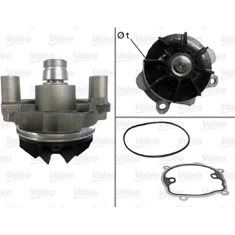 Pompe à eau, refroidissement du moteur Valeo 506709 NISSAN 2101000Q1J 2101000Q2E