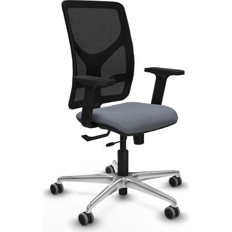Silla de oficina piqueras y crespo Motilla negro aluminio (1/2)