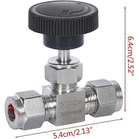 pièces de rechange pour vanne à pointeau réglable en acier inoxydable pour vanne d'arrêt d'angle (1/5)