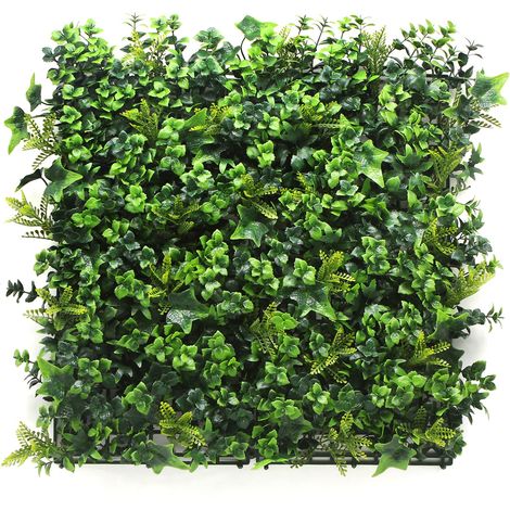 Floordirekt – Mur végétal artificiel tropical 50 x 50 cm – Décoration murale en plastique – Résistant au soleil et inodore – Aspect naturel et indéformable (1/5)