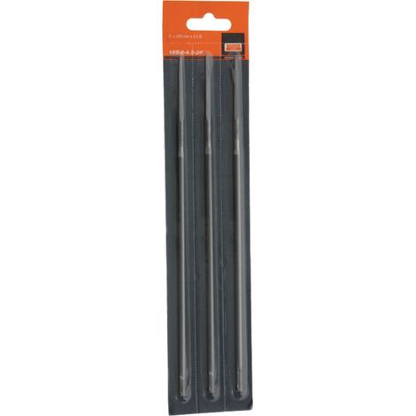 Lima tonda per affilare catene, diametro 4,5 mm, lunghezza 200 mm - 3 pezzi. 37271005 (1/2)