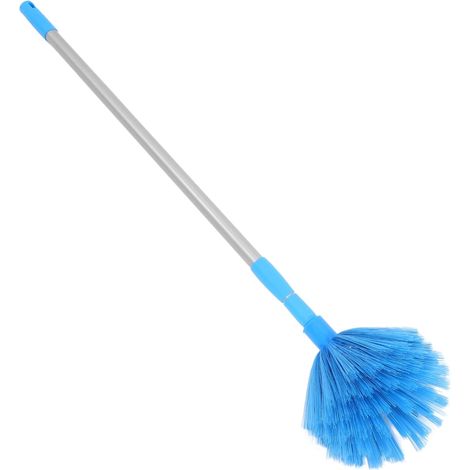 Balai Plumeau Extensible Léger Bleu Clair pour Enlever Toiles Araignée (1/5)