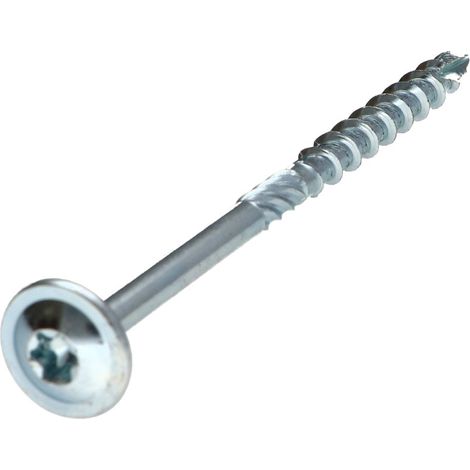Vis bois TEKOR Tête disque TORX T30 Pointe antifendage type 17 6X110 Filetage partiel Acier zingué - 1 pièce (1/5)