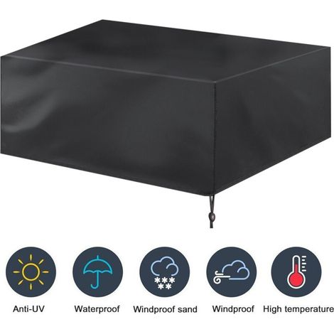 Extérieur jardin tissu étanche Table chaise housse anti-poussière pare-soleil protecteur (242162100) (1/5)