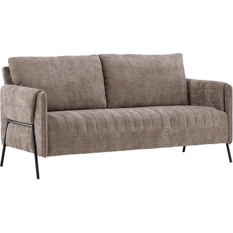 Canapé 2 Places Design "Indigo" 165cm Marron (1/5)