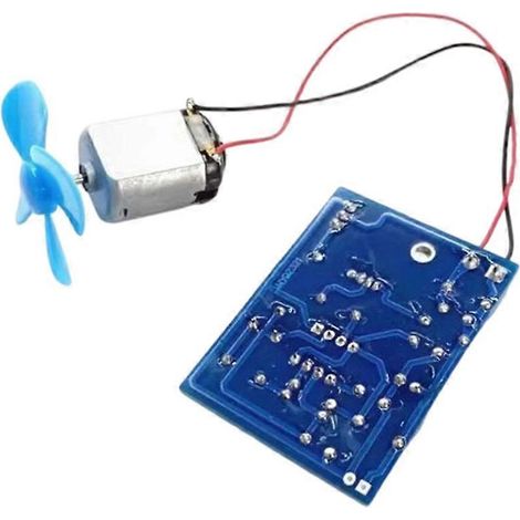 Kit de ventilateur électrique NE555 à monter soi-même, moteur 4,5 V CC, contrôleur de largeur d'impulsion, entraînement et pratique de la soudure électronique. (1/4)