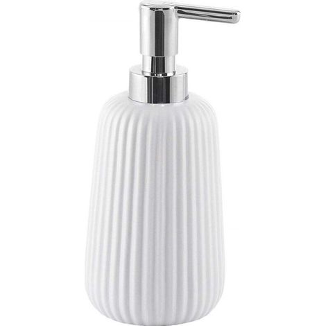 YMYNY Cleafe - Porte-savon cylindrique à rayures blanches 10325 Distributeur de savon -