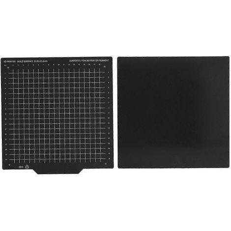 Plateau magnétique flexible 2 faces en acier à ressort 220x220mm, feuille amovible pour lit chauffant d'imprimante 3D (1/5)