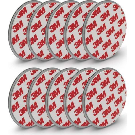 Magnetische Halterung für Rauchmelder mit 70 mm Durchmesser – 10 Stück – 3M-Klebepads mit magnetischer Rückseite für einfache Befestigung ohne Bohren oder Schrauben – selbstklebend für alle Melder (1/5)